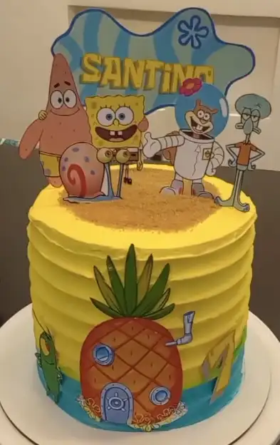 Torta temática Bob Esponja